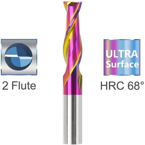 6mm 8mm 10mm شانك طحن القاطع 2 جهاز التوجيه الفلوت بت 1-12 ملم Tungsten Carbide End Mill HRC 45 CNC Machine Milling Bit CNC Bit (TICN Coated ، 4xd4x10x50l) in Saudi Arabia