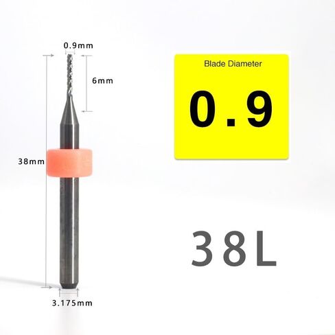 10Pcs 3.175mm 1/8" Shank PCB Corn Teeth End Mill Engraving Bits CNC Router Bits Set Milling Cutter Carbide Milling Tools(2.1mm 10Pcs) in Kuwait