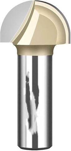6.35mm 12.7mm كربيد كربيد جولة أسفل الأخدود القاطع قاطع نصف قطر الكرة أنف الخشب جهاز التوجيه بتات شبه دائرية (12.7x28.6) in Saudi Arabia