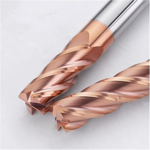 Generic 6mm HRC55 Fillet Radius End Milling Cutter Tungsten Carbide CNC Milling Cutter Tool 4-Flute Tool Deg R0.2 R0.5 R1 Metal Milling Cutter(6R0.5X4DX50L-4F,1PCS) in Saudi Arabia