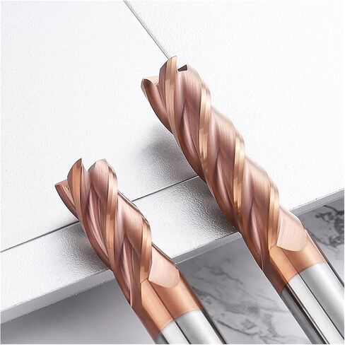 Generic 6mm HRC55 Fillet Radius End Milling Cutter Tungsten Carbide CNC Milling Cutter Tool 4-Flute Tool Deg R0.2 R0.5 R1 Metal Milling Cutter(6R0.5X4DX50L-4F,1PCS) in Saudi Arabia