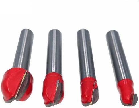 6/6.35mm كرات الكرة الموجه BETTER ROUTER Round Round Milling Cutter لـ CNC RADIUS CORE BOX Solid Carbide Bit Woodworking Tools (B-03) in Saudi Arabia