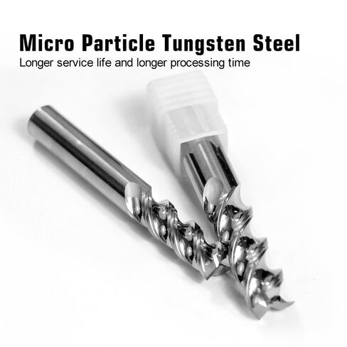 HRC62 High Gloss Aluminum Milling Cutter U Groove 3 Flute Mirror Polished End Mill CNC Alloy Tungsten Steel Router Bits(5xD5X75L) in Saudi Arabia