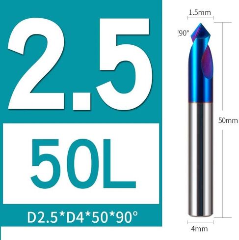 HRC65 1-12mm spot spot charing 90 درجة شطب كعباء بداية موقع مركز البت الكاربيد نهاية مطحنة CNC BET CUTTER (5x50x90 الصلب) in Saudi Arabia