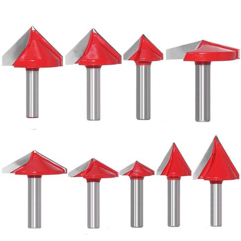 8mm Shank v bit CNC carbide end Mill 3d Router Bits 60 90 120 150 Deg for Woodworking Milling Cutter (8x38x90) in Saudi Arabia