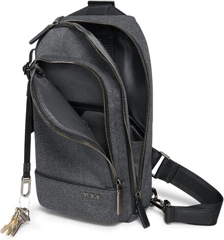 TUMI Harrison Gregory Sling - Lightweight Crossbody Bag for Traveling & Business - Quality Sling Backpack - Black in Saudi Arabia