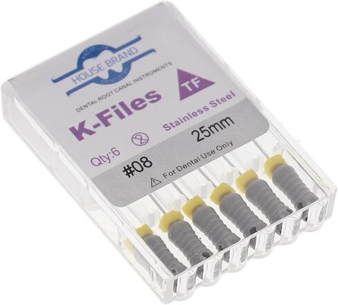 400213 HSB K-Files Flex-Type 25mm #08 Gray Stainless Steel 6/PK in Saudi Arabia