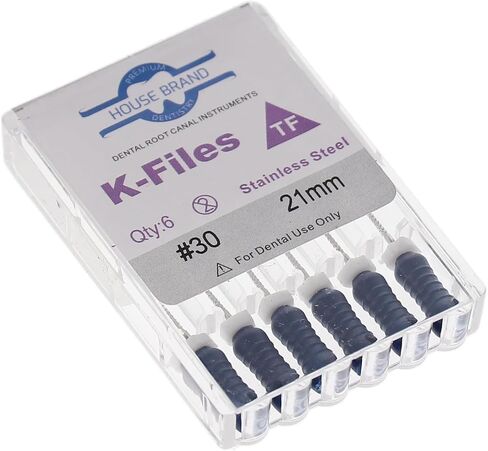 400206 HSB K-Files Flex-Type 21mm #30 Blue Stainless Steel 6/PK in Saudi Arabia