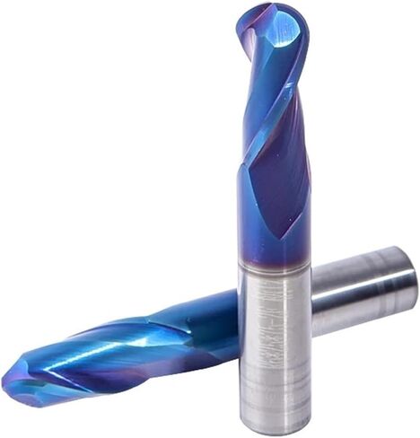 HRC65 BALL NOSTE END MILL R0.5-6 2 Flute Tungsten Carbide Cutter Router Bit Milling Tool 2 4 6 8 10 12 15 CNC Milling T (10 PCS ، R3X12XD6X50) in Saudi Arabia