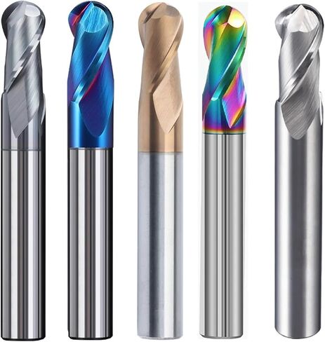 HRC45 55 65 2 Flute Ball End Mill Tungsten Carbide Cutter CNC Router Bit Milling Tool R0.5 6mm 8mm 10mm Metal MILLING Cutter(GUTONG,R6X12DX150L) in Saudi Arabia