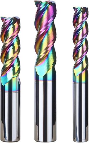 HRC62 3 Flute Carbide End Mill Aluminium DLC Paintcoa 1،2،3،4،5،6mm ، 7،8،9،10،12 for fiberglass acrylas copper plastic router bit (3x12x3x75) in Saudi Arabia