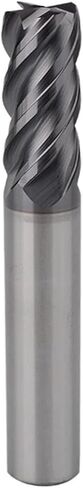 HRC70 CNC Carbide Flat End Mill Tungsten Cutter 4 أداة تصنيع الفولاذ المعدنية الفلوت 4 6 8 12 20 شانك مفتاح التوجيه مربع بت (HRC68،5 PCS_12x30x12x75) in Saudi Arabia