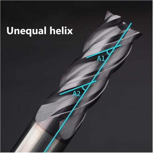 HRC70 CNC Carbide Flat End Mill Tungsten Cutter 4 أداة تصنيع الفولاذ المعدنية الفلوت 4 6 8 12 20 شانك مفتاح التوجيه مربع بت (HRC68،5 PCS_12x30x12x75) in Saudi Arabia
