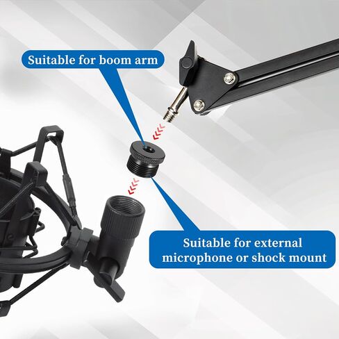 4 PCS MIC Stand Adapter Microphone Stand Adapter 1/4 Female to 5/8 Male Screw Adapter Thread Triped Adapter for Microphone حامل إلى ترايبود الكاميرا in Saudi Arabia