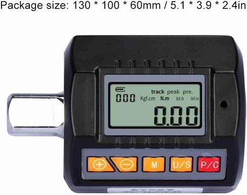 Adjustable LCD Display Screen Digital Torque Wrench Meter Professional Electronic Meter Utility Tool for Car Repairing ABS Material 1/2 1/4 3/8inch Size (200N.m) in Saudi Arabia