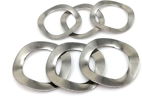 Xwang Store 50X M3 M4 M5 M6 M10 M10 M14 M16 M19 M22 M25 304 FESTER FESTER THRE THRE THE WAVE CREST GASHER SPRING GASKET (الحجم: M3X6X0.3) in Saudi Arabia