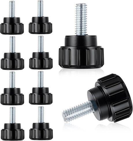 10 PCS M4 × 10 مم من الصلب الكربون الكربون إبهام الكربون الأسود جولة مسامير التمشي in Saudi Arabia