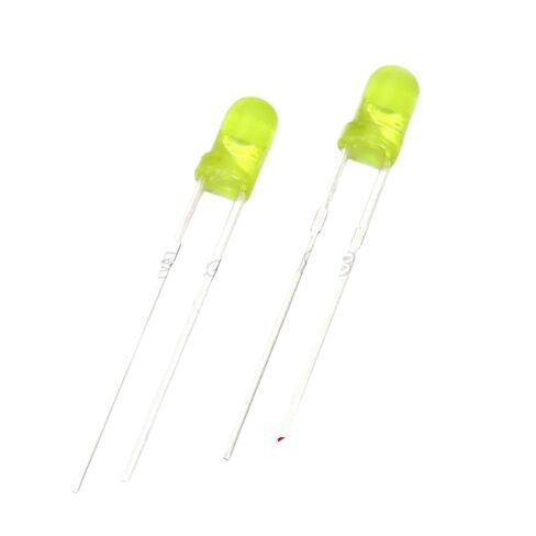 100pcs ثنائيات الضوء الصفراء المصنوعة من الضوء الأصفر بدوره أصفر 3 مم LED Igmopnrq جديد للوصول 2025 عالية للجودة in Saudi Arabia