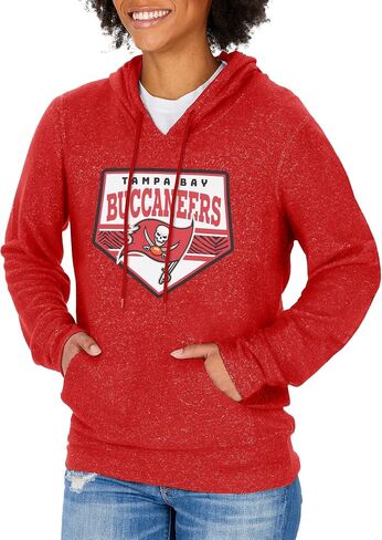 Zubaz NFL Women's Diamond Graphics Lightweight Marled Hoodie in Saudi Arabia