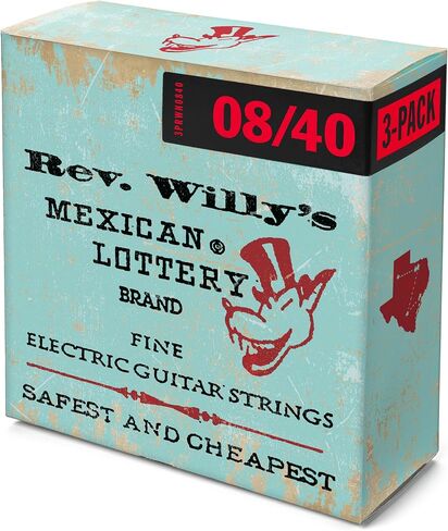 Billy Gibbons Custom Rev Willy's Guitar Strings 08-40 | 3 حزمة in Saudi Arabia