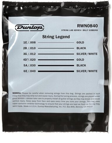 Billy Gibbons Custom Rev Willy's Guitar Strings 08-40 | 3 حزمة in Saudi Arabia
