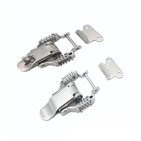 2Pcs-108-Steel Latch DK108 Spring Buckle Suitcase Chest Tool Box Locking Toggle Latch Hasp Lock Hardware Jewlery Box in Kuwait