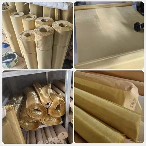 Copper Mesh Sieve Brass Mesh, Copper Mesh Filter Cloth, Electromagnetic Shielding Mesh Test Screen Copper Mesh Rolls(40mesh) in Saudi Arabia