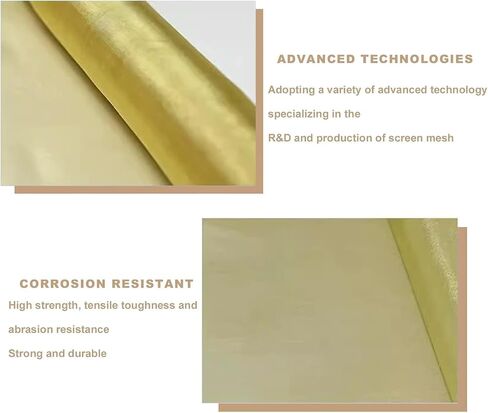 Copper Mesh Sieve Brass Mesh, Copper Mesh Filter Cloth, Electromagnetic Shielding Mesh Test Screen Copper Mesh Rolls(40mesh) in Saudi Arabia