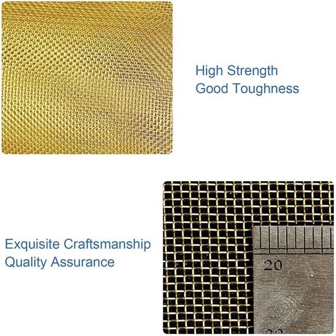 TIST Copper Mesh Sieve Brass Mesh 100 Mesh Dense Filter, Suitable for Gardening Window Mesh Crafts, Etc Copper Mesh Rolls in Saudi Arabia