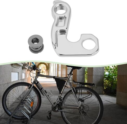 شماعات دراجة Derailleur متوافقة مع Union GH-012 38x54.5mm دراجة خطاف خلفي خلفي derailleur مع مسامير شماعات الترس الخلفية الفضة in Saudi Arabia
