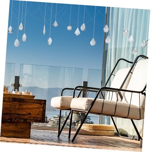 15pcs Crystal Hanging Prisms for Windows Diy Rainbow Maker Pendants جميلة صيادين الشمس للديكور المنزلي لحفل الزفاف والزينة Feng Shui in Saudi Arabia