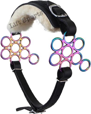 Brown/Black Rainbow Multi Color Hackamore Bitless Horse Bit English Western Adjustable Flower Padded Fur Leather Bridle Equestrian (Brown) in Saudi Arabia