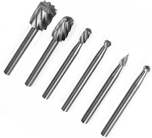 6Pcs HSS Routing Router Drill Bits Set Milling Cutter Rotary Burr Tool CNC Engraving Abrasive Tools Woodworking Metal Milling Cutter in Saudi Arabia