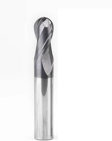HRC50 2 Flutes Ball Nose End Mill Tungsten Carbide Cutter CNC Router Bit Milling Tool Cutting Tools R0.5 1mm 2mm 3mm 4mm 6mm(R1X4DX50L-2T) in Saudi Arabia