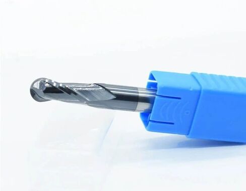 HRC50 2 Flutes Ball Nose End Mill Tungsten Carbide Cutter CNC Router Bit Milling Tool Cutting Tools R0.5 1mm 2mm 3mm 4mm 6mm(R1X4DX50L-2T) in Saudi Arabia