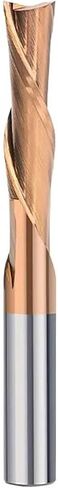 3.175-12mm Shank 2 Flute Cutter Left Spiral Down Cutter Carbide Spiral End Mill for Cutting Aluminum CNC Router Bit(3.175x1.5x8x40L) in Saudi Arabia