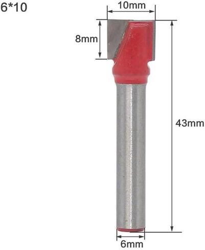 جهاز التوجيه السفلي 6 مم قاع بتات 10/13/16/10/22/22/22/30/32 مم CNC CNC Mill Mill Wood Milling Router B Bit (NO2 6x13) in Saudi Arabia
