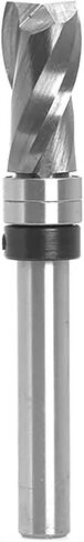 8mm Shank Bearing Ultra-Performance Compression Flush Trim Solid Carbide CNC Router Bit for Woodworking End Mill Cutters(2 Flutes) in Saudi Arabia