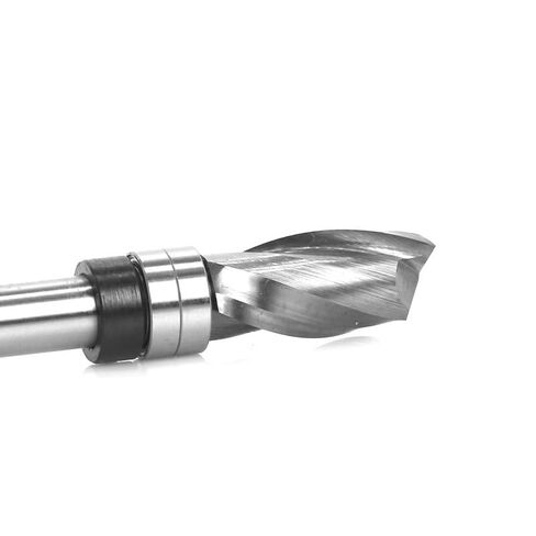 8mm Shank Bearing Ultra-Performance Compression Flush Trim Solid Carbide CNC Router Bit for Woodworking End Mill Cutters(2 Flutes) in Saudi Arabia