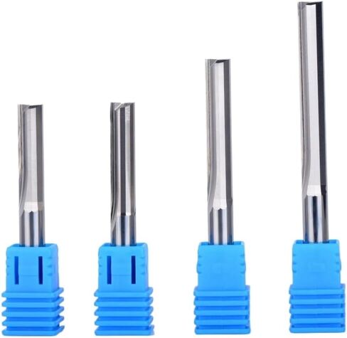 6mm Two Flutes Straight Router Bits for Woodworking CNC Straight Engraving Cutters Carbide Endmills Tools Milling Cutter(1pcs 6x28x60L) in Saudi Arabia