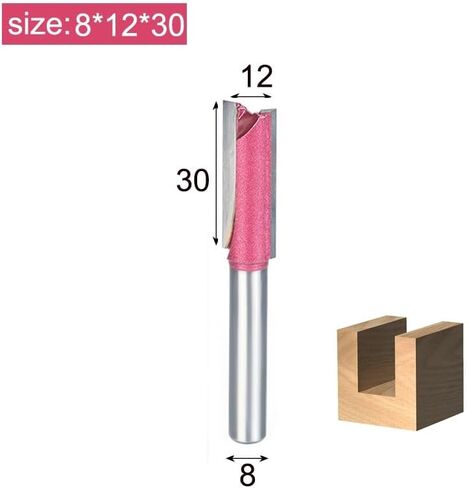 6mm 8mm Shank Router Bit CNC Woodworking Tools Industrial Grade Straight Bits Tungsten Carbide Milling Cutters(Z00721) in Saudi Arabia