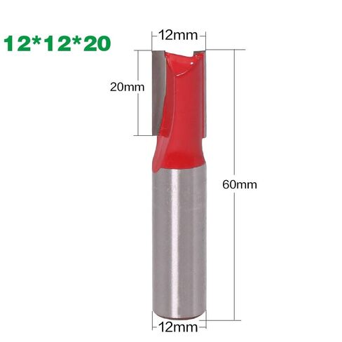 12mm Shank Straight Router Bits Woodworking Carving 2 Flute Woodworking Engraving Milling Cutter Carbide CNC Bits(NO26) in Saudi Arabia