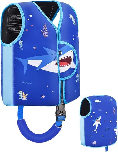 Kids Swim Vest, Toddler Swim Jacket for 20-30-50lbs Boys Girls, Toddler Floaties with Adjustable Safety Strap for Pool, Beach, Boating, Learn to Swim in Saudi Arabia