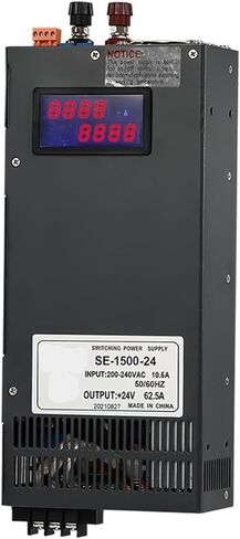 1500W Adjustable Switching Power Supply 0-12V 15V 24V 36V 48V 60V 80V 110V 220V 300V AC/DC 110/220/380VAC Digital Display(0-60v 0-25a-1500w,380VAC) in Kuwait