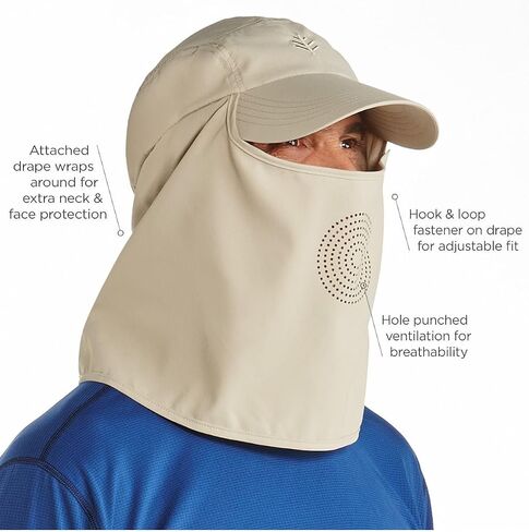 Coolibar upf 50+ Men's Logan Ultra Sun Hat - Sun Sun Protection in Saudi Arabia
