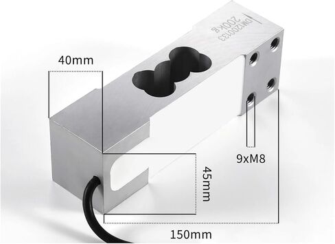 Load Cell Sensor Weight Measurement Single Point Beam HX711 AD Module Weight Sensor Electronic Scale 0-200KG in Saudi Arabia
