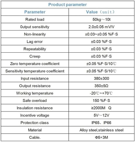 Beam Type Load Cell + Transmitter Amplifier with Display Test Compression Force Weight Pressure Sensor Range 20kg-2000kg(1T with Amplifier) in Saudi Arabia
