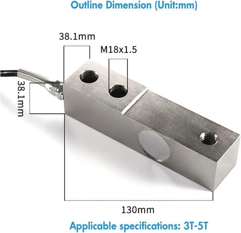 Beam Type Load Cell + Transmitter Amplifier with Display Test Compression Force Weight Pressure Sensor Range 20kg-2000kg(1T with Amplifier) in Saudi Arabia