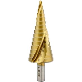 Step Drill Bits Spiral Straight Grooved Triangle Hex Quick Change Shank 1Pcs(5-35mm(13 Steps)) in Kuwait