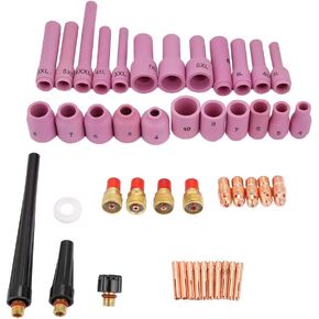 Wp 9 20 25 Tig 13. 0×9. 0×10. 0 46Pcs Set Wp 9 20 25 Series Tig Welding Torch Consumables Accessories High Temperature Resistance Tig Welding Accessories in Saudi Arabia